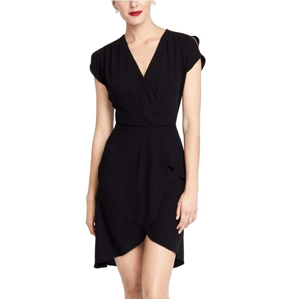 Rachel Roy Black Dress 16W Plus Size Sleeveless V Neck Party Cocktail